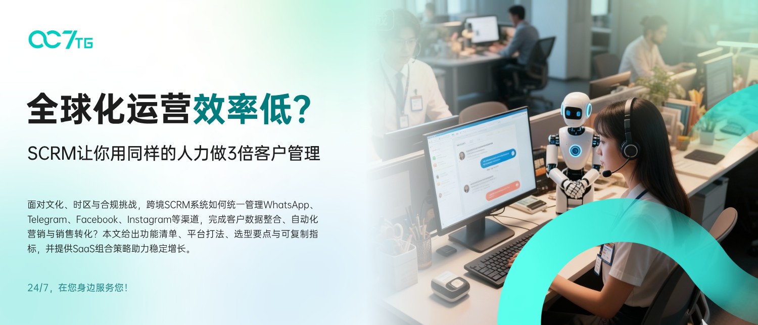 跨境SCRM多渠道整合示意